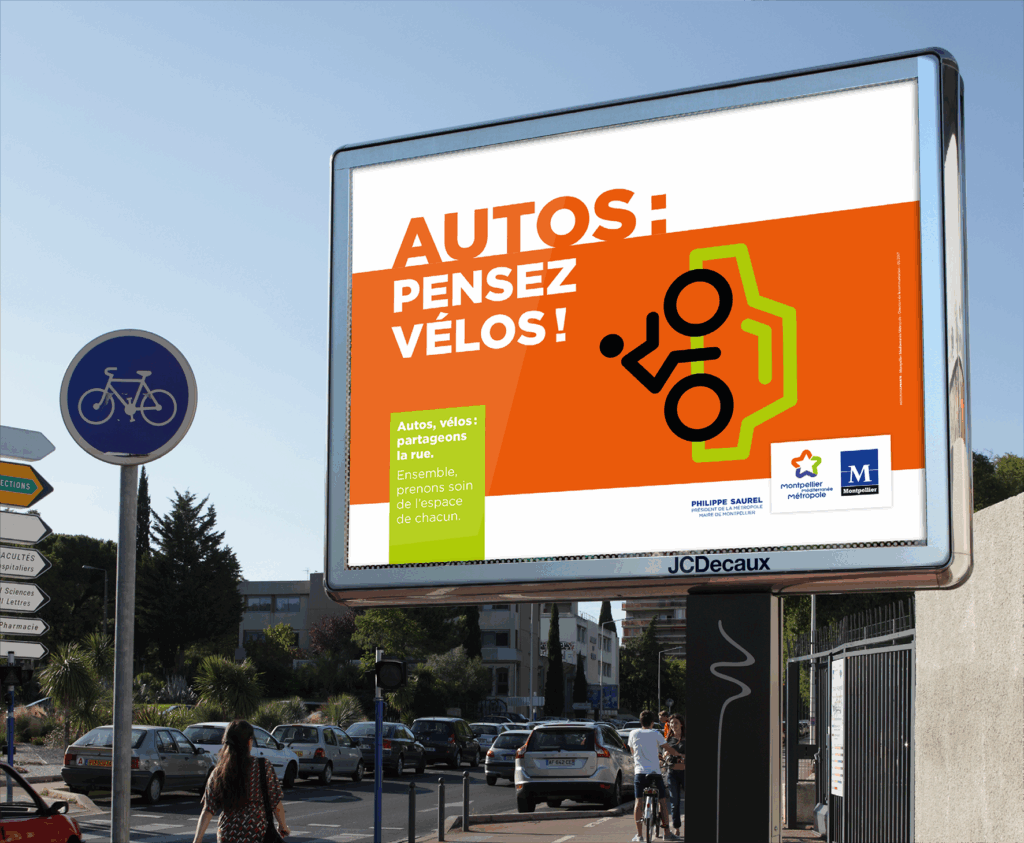 campagne vélos partage rue montpellier