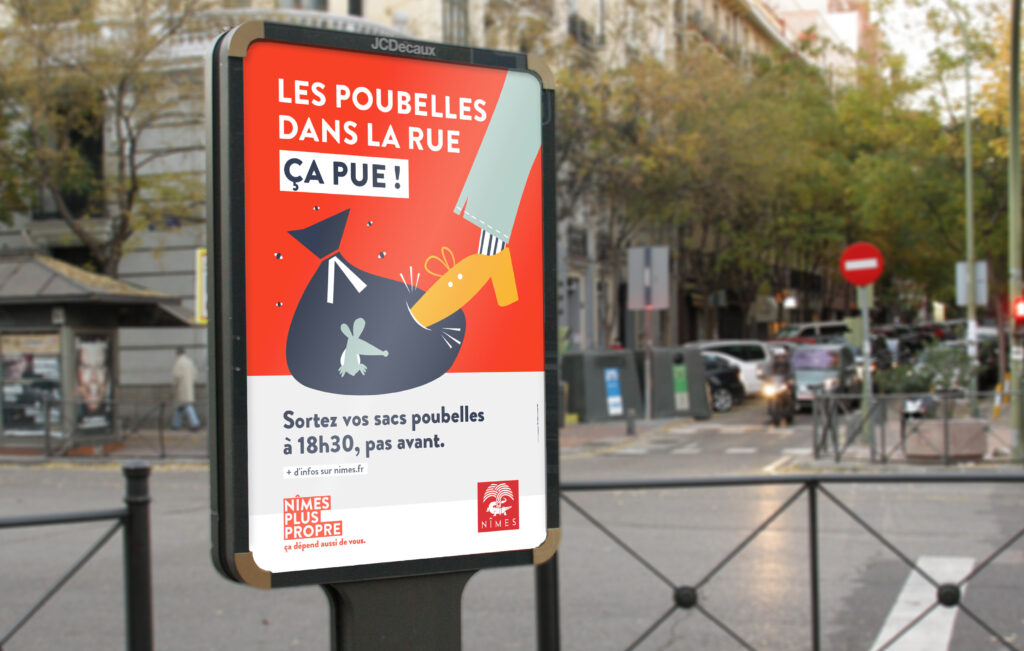 Campagne déchets propreté Nîmes