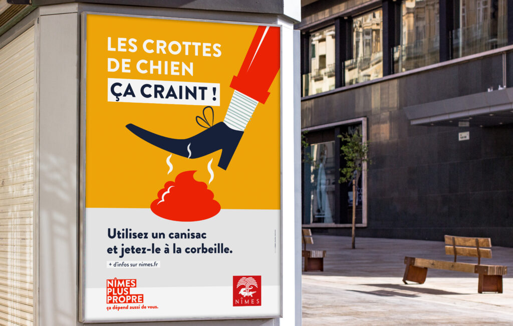 Campagne déchets propreté Nîmes