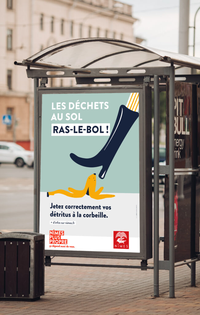 Campagne déchets propreté Nîmes