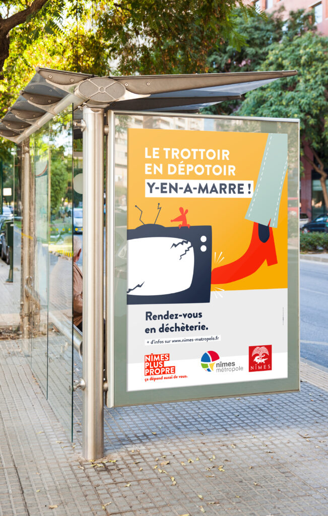 Campagne déchets propreté Nîmes