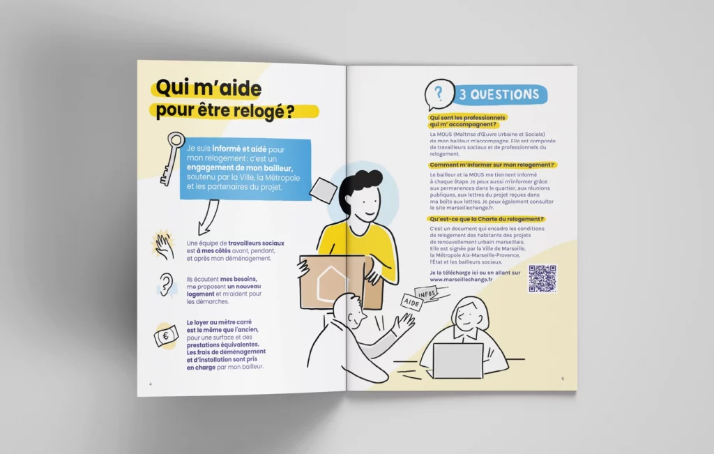 Communication relogement renovation urbaine marseille