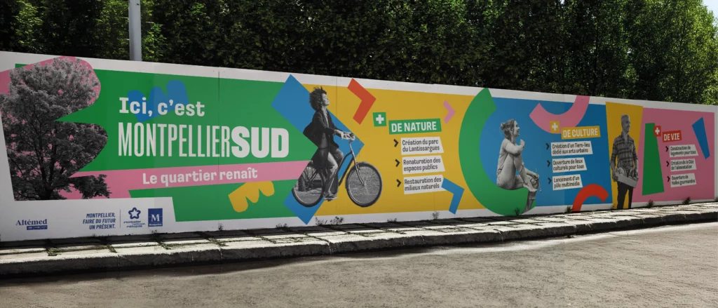 Communication reinvestissement urbain Montpellier Sud